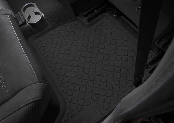 Коврики салона литьевые Rival для Volkswagen Amarok (кроме прорезиненного пола) 2010-2016 2016-н.в., резина, с крепежом, с перемычкой, 5 шт., 65807001