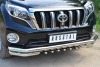 Фото Защита переднего бампера d63 (секции) d63 (уголки)+d42 (зубы) TOYOTA LC Prado 150 2014-2017