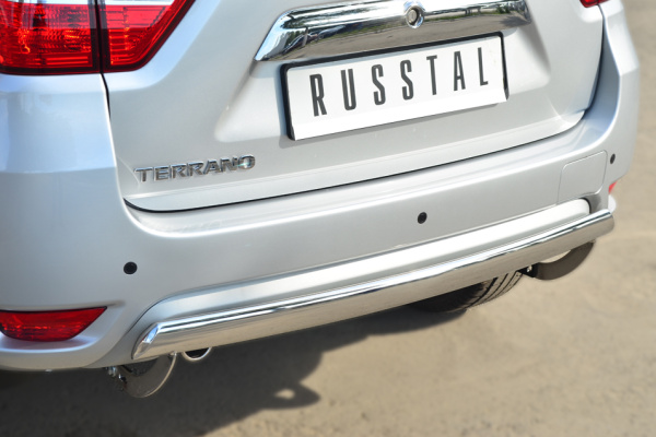 Фото Защита заднего бампера d75х42 (дуга) NISSAN Terrano 2014-