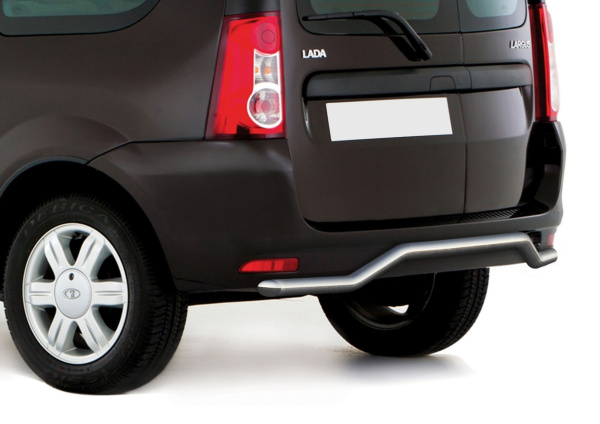 Фото Защита заднего бампера d42 волна Lada Largus 2012-