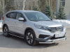 Фото Защита переднего бампера d63 секции-75х42 дуга HONDA CR-V 2015-2016 2.0
