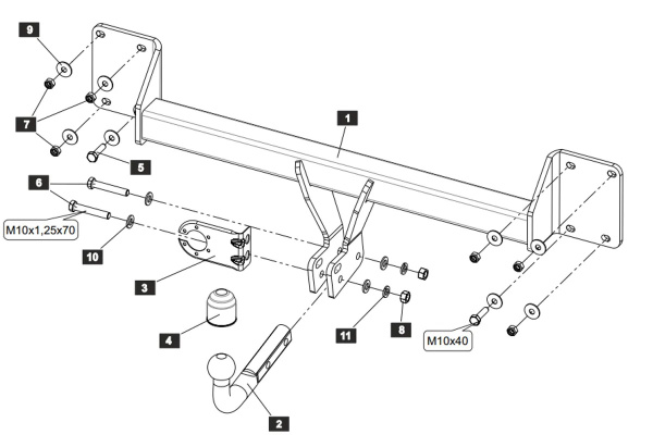 фото Фаркоп Sheriff для Volvo XC60 II (2017-)