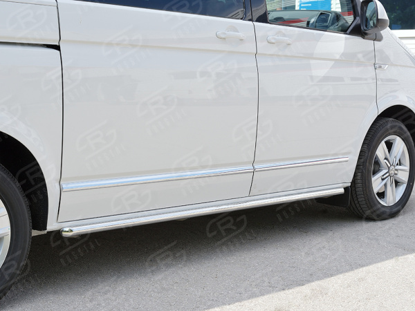 Фото Пороги труба d42 левый VOLKSWAGEN Multivan Caravella Transporter Т6 2016 (короткая база)