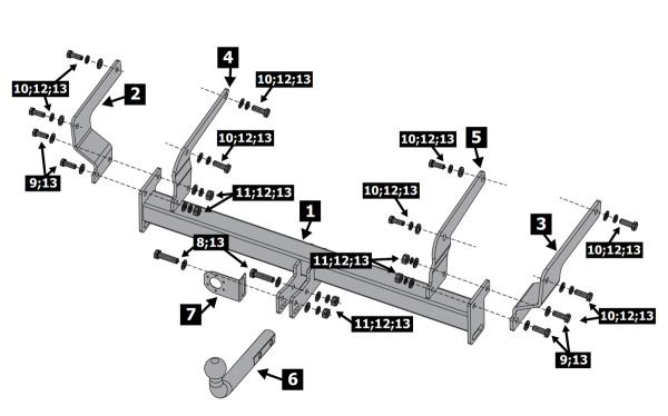 фото Фаркоп BERG для Suzuki Across I (2020-)