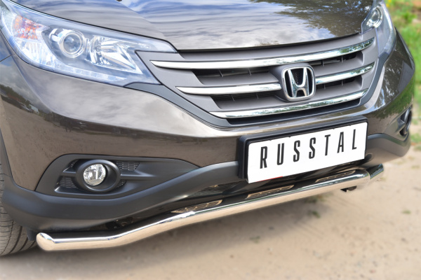 Фото Защита переднего бампера d63 (волна) HONDA CR-V 2.4 2013-2015