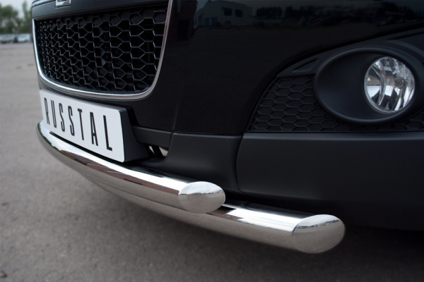 Фото Защита переднего бампера 76/63 (дуга) CHEVROLET Captiva 2011-2013