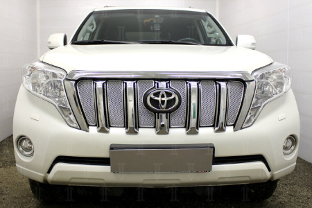 Защита радиатора Toyota Land Cruiser Prado 150 2013- chrome PREMIUM