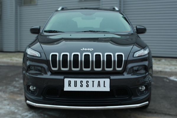 Фото Защита переднего бампера d42 (секции) JEEP Cherokee 2014-