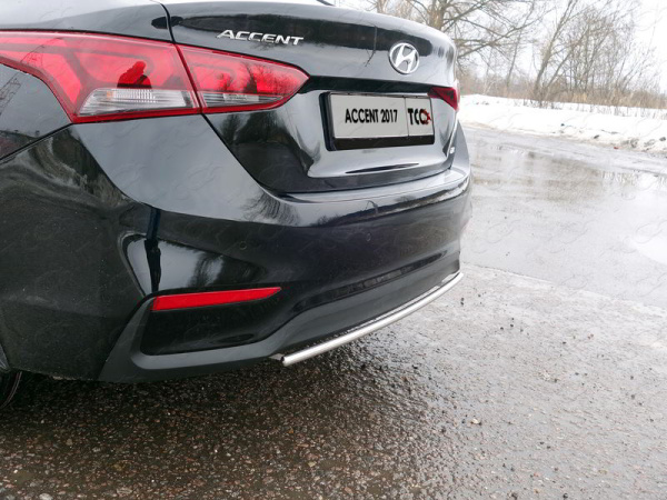 Фото Защита задняя 25 мм для Hyundai Accent 2017-