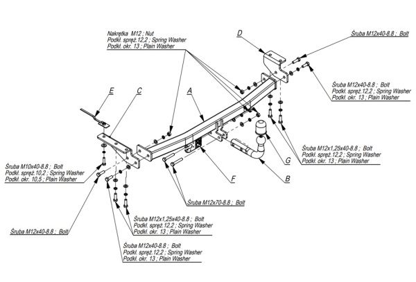 фото Фаркоп Imiola для Toyota Corolla универсал 2002-2007