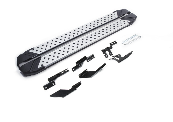 Фото Пороги алюминиевые Rival "Bmw-Style" для Lifan MyWay 2017-