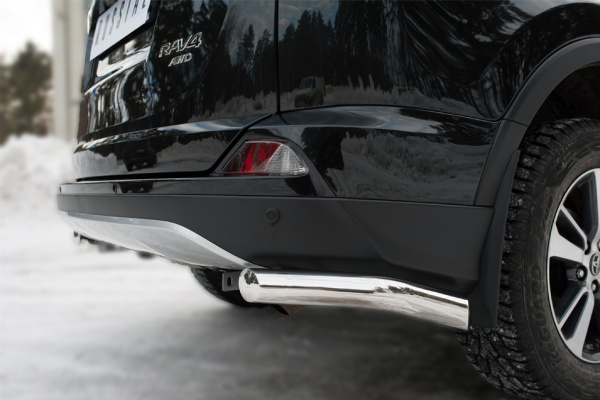 Фото Защита заднего бампера уголки d63(секции) TOYOTA RAV4 2015