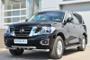 Фото Защита переднего бампера d76 (дуга) d76х2 (дуга)+клыки NISSAN Patrol 2014-