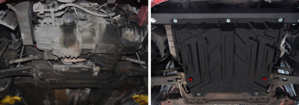 Фото Защита картера и КПП Автоброня для Ford Fusion, V - 1,4; 1,6 2002-