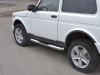 Фото Пороги труба d76 с накладкой (вариант 3) 3дв. LADA 4x4 URBAN 2014-