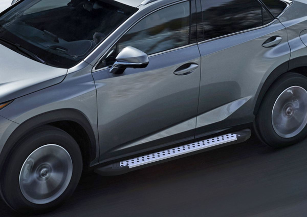 Фото Пороги алюминиевые Rival "Bmw-Style" для Lexus NX 2014-2017
