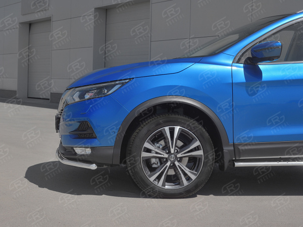Фото Защита переднего бампера d42 секции NISSAN QASHQAI 2019-