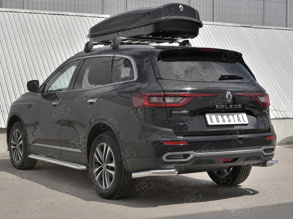 Фото Защита заднего бампера уголки d63 секции RENAULT KOLEOS 2017-