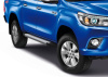Фото Пороги алюминиевые Rival "Silver" для Toyota Hilux 2015-