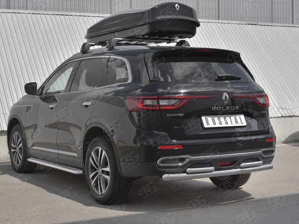 Фото Защита заднего бампера d63 дуга-d42х2 дуги RENAULT KOLEOS 2017-