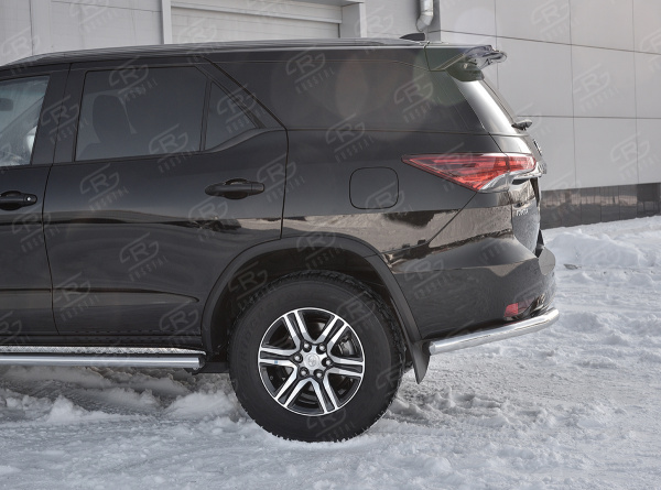 Фото Защита заднего бампера уголки d63 секции TOYOTA FORTUNER 2017-