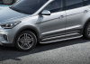 Фото Пороги алюминиевые Rival "Premium" для Hyundai Grand Santa Fe 2012-2016-
