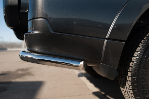 Фото Защита заднего бампера уголки d63(секции) MITSUBISHI Pajero 4 2014-