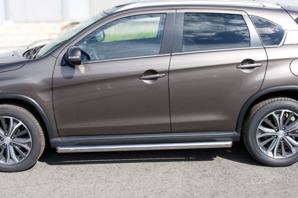 Фото Пороги труба d63 (вариант 1) PEUGEOT 4008 2012-2017