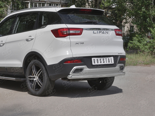 Фото Защита заднего бампера d63 дуга LIFAN X70 2018-