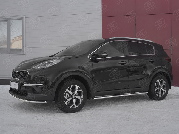 Фото Защита переднего бампера d42 секция KIA SPORTAGE 2018-