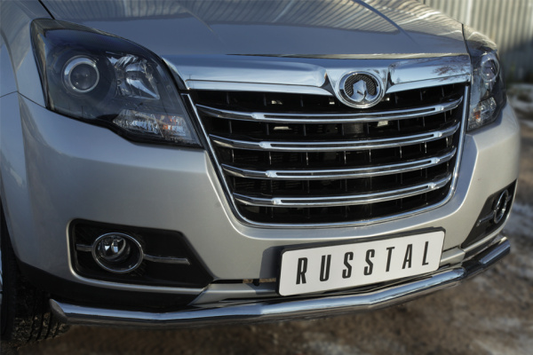 Фото Защита переднего бампера d63 (волна) GREAT WALL Hover H3 2014-