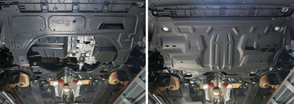 Фото Защита картера и КПП Автоброня для Seat Ibiza 2008-2014