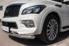 Фото Защита переднего бампера d76 (секции) INFINITI QX 80 2014-2017