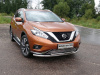 Защита передняя нижняя (двойная) 60,3/42,4 мм для Nissan Murano 2016-