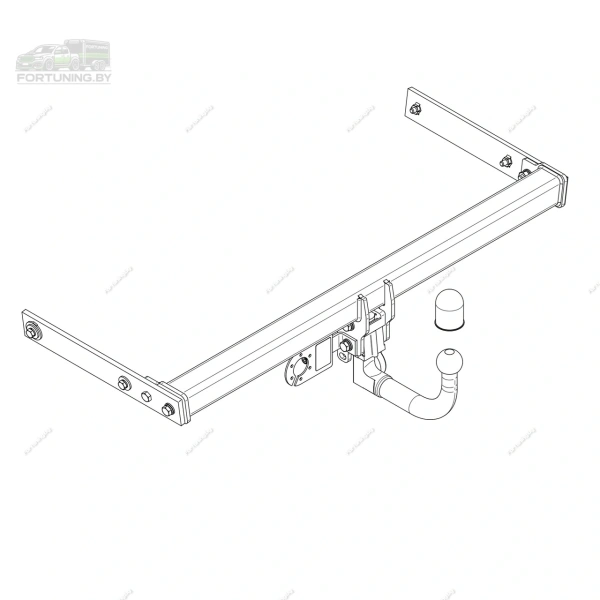 Фаркоп Steinhof (Польша) «быстросъемный на ключ» для Audi Q3 I «8U» (2011-2018)