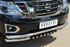 Фото Защита переднего бампера d63 (секции) d63 (уголки)+d42 (зубы) NISSAN Patrol 2014-