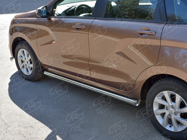 Фото Пороги труба d63 (вариант 3) LADA XRay 2015
