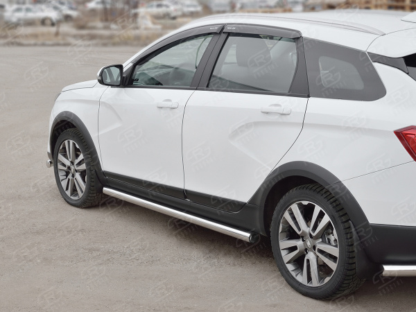 Фото Пороги труба d63 (вариант 2) LADA VESTA SW CROSS 2017-