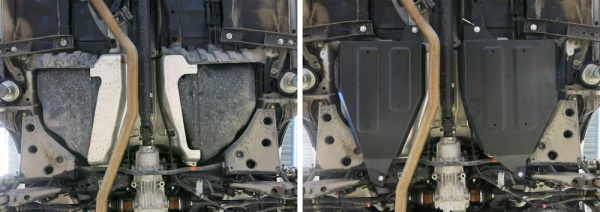 Фото Защита топливного бака Автоброня для Nissan Murano 2009-2016, 2016-