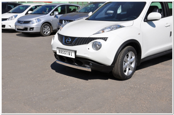 Фото Защита переднего бампера овал d75x42 NISSAN Juke 4X2 2010-2014