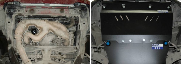 Фото Защита картера Автоброня для Subaru Forester, V-2,0 2003-2008