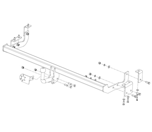 фото Фаркоп AvtoS для RENAULT Kangoo II (2008-2021)