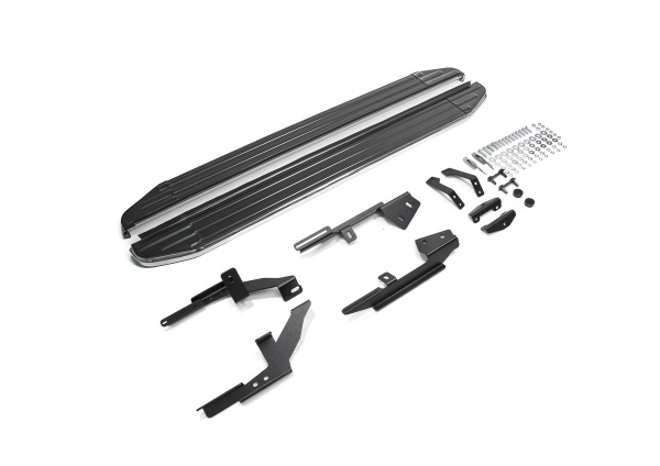 Фото Пороги алюминиевые Rival "Premium" для Lada X-Ray 2016-