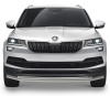 Защита переднего бампера d57+d42 Rival для Skoda Karoq 2020-н.в.