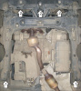 Фото Защита Motodor для картера и кпп Mercedes-Benz B (W245) (акпп) (2005-2008)