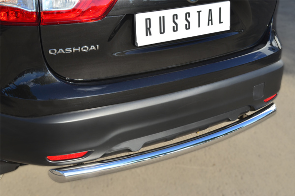 Фото Защита заднего бампера d63 (дуга) в т.ч. Сборка СПБ NISSAN Qashqai 2014-2018