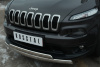 Фото Защита переднего бампера d75х42 (дуга) d75х42 (дуга) JEEP Cherokee 2014-
