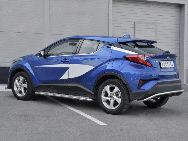 Фото Защита заднего бампера d42 волна TOYOTA C-HR 2018-