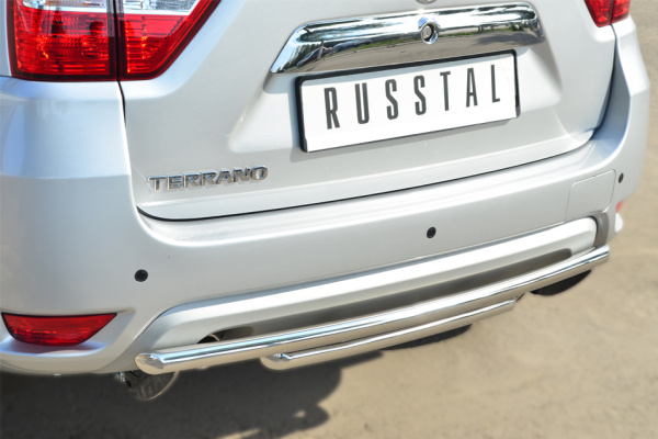 Фото Защита заднего бампера d42 (дуга) d42 (дуга) декор паз NISSAN Terrano 2014-