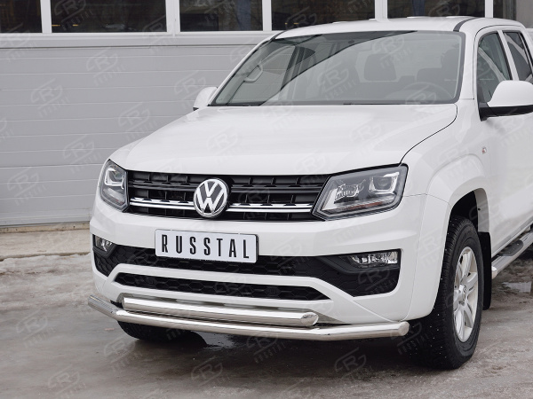 Фото Защита переднего бампера d63 секция-d63 дуга VOLKSWAGEN AMAROK 2016-